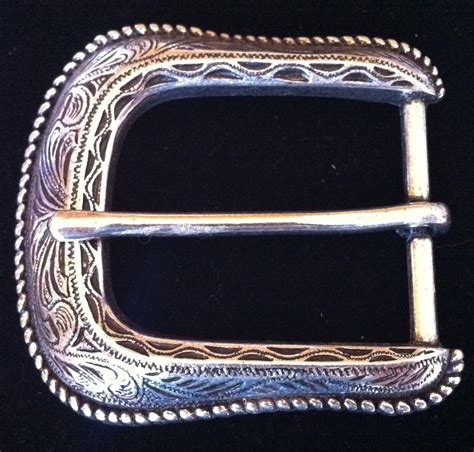 SIMPLE ANTIQUE SILVER WESTERN COWBOY COWGIRL RODEO BELT BUCKLE BOUCLE CEINTURE | eBay