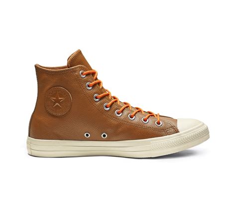 Converse Chuck Taylor All Star Limo Leather High Top in Brown - Lyst