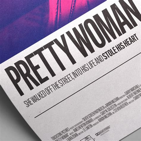 Pretty Woman 1990 Retro Movie Poster Art Minimalist Film - Etsy