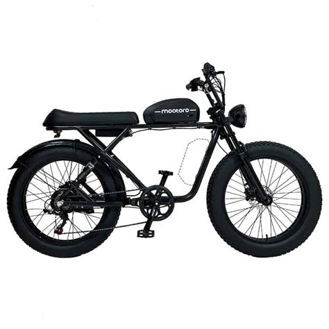 Electric Café Racer R1 — Mootoro 52V/20Ah & 1000W Fat tire All-terrain ebike