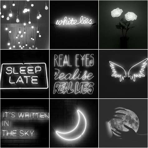 Black and white neon aesthetic. I made it | Black aesthetic wallpaper, Neon aesthetic, Black and ...