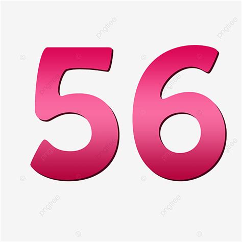 Number 56, 56, Number, Arractive Number PNG Transparent Clipart Image and PSD File for Free Download