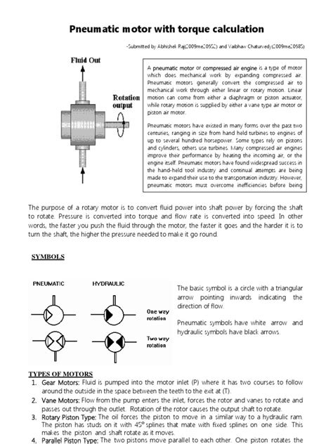 Pneumatic Motor | Engines | Power (Physics)