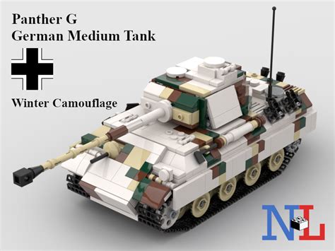 LEGO MOC WW2 Panther G German Tank (Winter) by NLBricks | Rebrickable ...