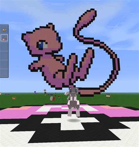 Pixel Art Mew (HD Soartex Fanver!) by LadyTibby on DeviantArt