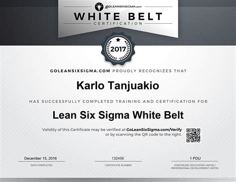 Online White Belt Training & Certification - GoLeanSixSigma.com