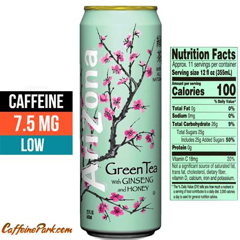 Arizona green tea caffeine content – Artofit