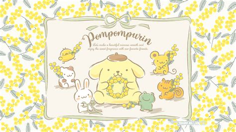 Cute Yellow Pompompurin Wallpaper For Desktop & Mobile - Kawaii Hoshi