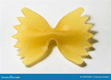 Italian Pasta, Called Butterflies For Its Particular Form, On White Background Stock Image ...