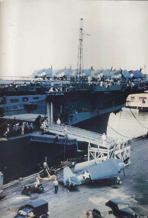 Hampton Roads Naval Museum: USS Yorktown (CV-10) at NOB, 1943