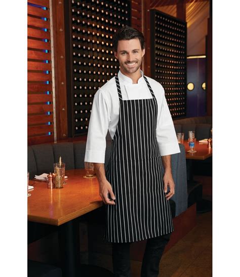 Chalk Stripe Bib Apron [CSBA] - CSBA - PCL Corporatewear Ltd