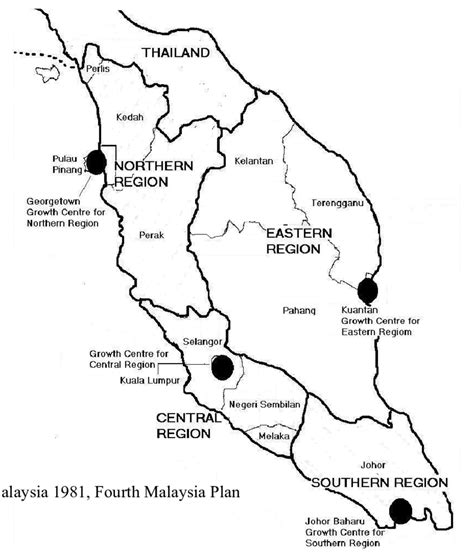 States and Regions in Peninsular Malaysia | Download Scientific Diagram