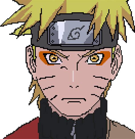 Naruto Uzumaki Pixel Art Naruto Pixel Art Manga Pixel Art Photo – NBKomputer