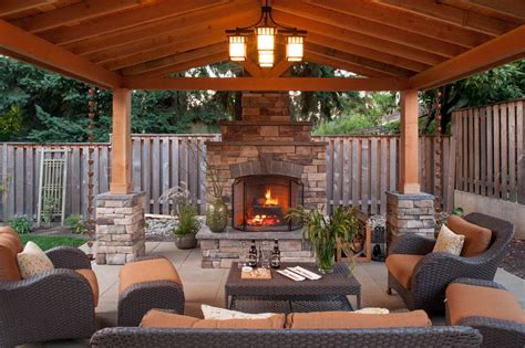 Simple Outdoor Fireplace Design - Paradise Restored Landscaping ...