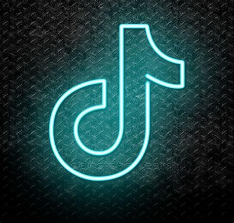 Tik Tok Logo Neon Light