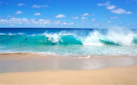 Beach Waves Wallpaper - WallpaperSafari