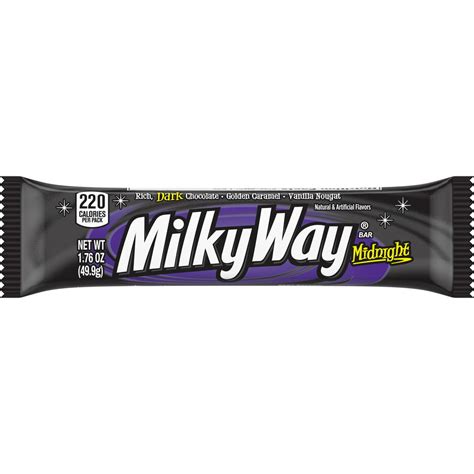 Milky Way, Midnight Dark Chocolate Candy Bar, 1.76 Oz - Walmart.com - Walmart.com