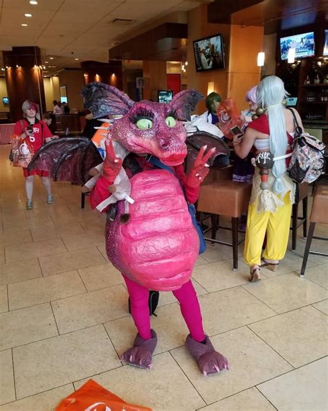 [self] I cosplayed the dragon from Shrek for a few conventions, made most of the parts including ...