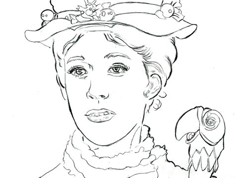 Mary poppins coloring pages to download and print for free