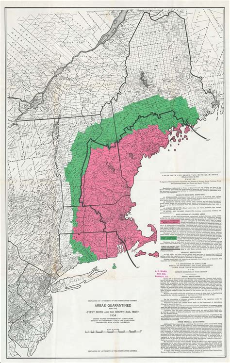 Gypsy Moth Quarantine Map