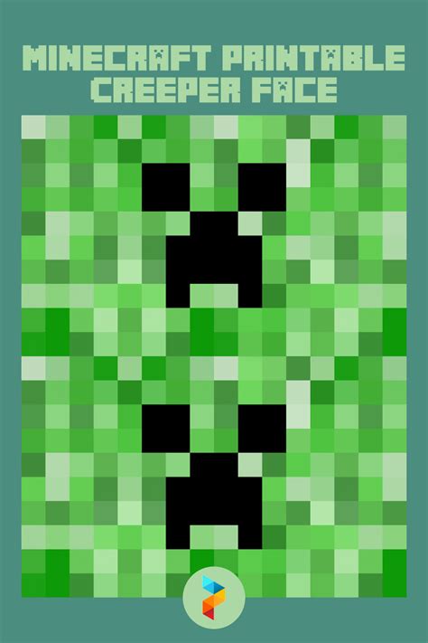 30 Minecraft Creeper Pattern Printable In 2020 Minecraft Printables ...