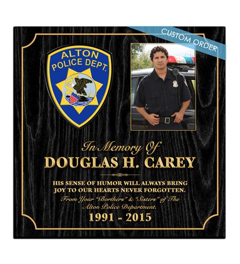 Custom Memorial Plaques-Custom Plaques-Memorial Plaques-Law Enforcement ...