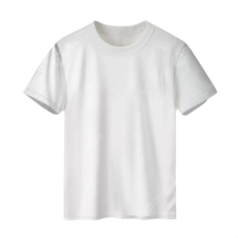 Realistic White T Shirt Vector For Mockup, Realistic T Shirt Mockup, White T Shirt Design, Plain ...