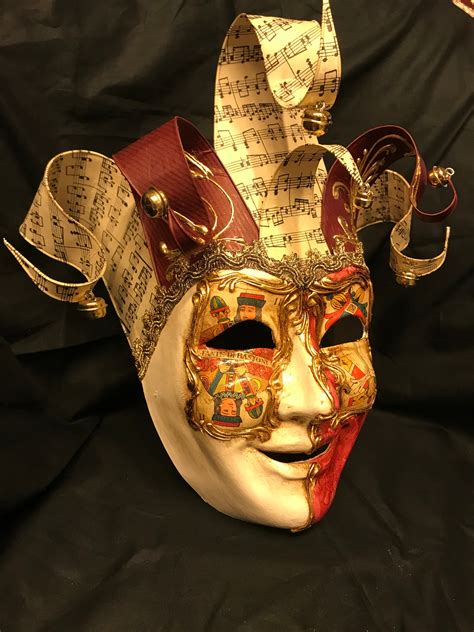 Joker Mask Jester Masquerade Mask Full Face Venetian Mask - Etsy