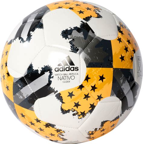 adidas 2017 MLS Glider Ball - White and Gold adidas Soccer Balls