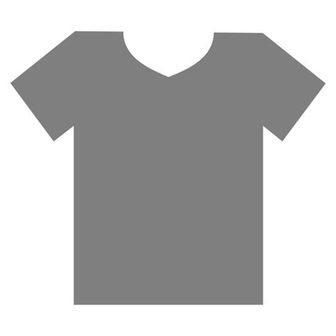 Blank grey t-shirt outline vector clip art | Free SVG