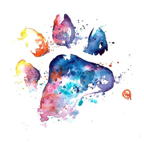 Printable Paw Print - Digital Download - Whitehouse Art