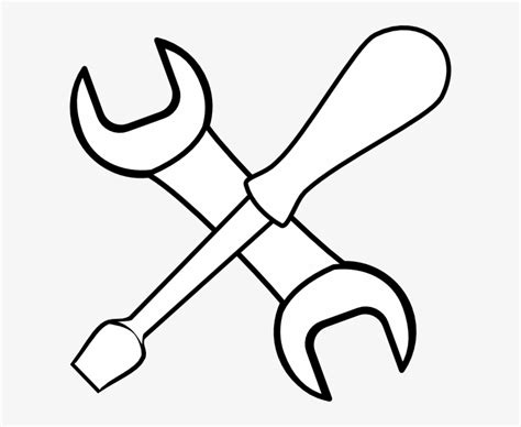 Construction Tools Clipart Black And White - Tool Clipart Transparent PNG - 600x592 - Free ...