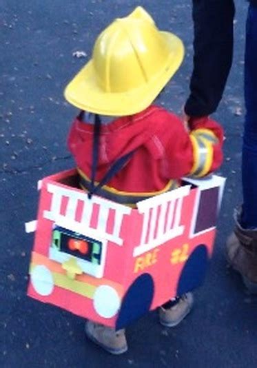 Making a Fire Truck Halloween Costume for Free (With Lights and Sound Effects)