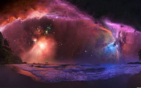 Cosmic Serenity: A HD Wallpaper of Space and Nebula Wonders