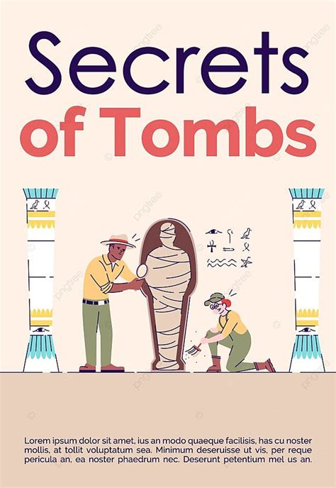 Secrets Of Tombs Brochure Template Poster Template Download on Pngtree