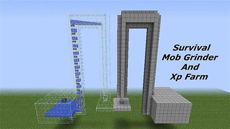 Survival Mob Grinder/Xp Farm Minecraft Project