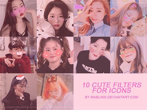 10 Cute Filters By Mabling by mabling on DeviantArt