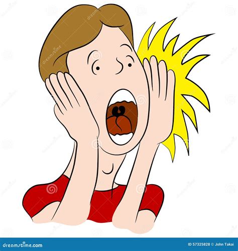 Shouting Man Cartoon stock vector. Illustration of screaming - 57325828