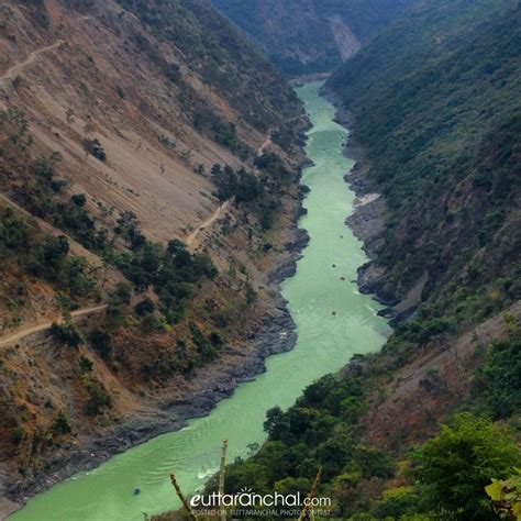 Flow of River Ganges from the heights of the Himalayas - Uttarakhand Photos