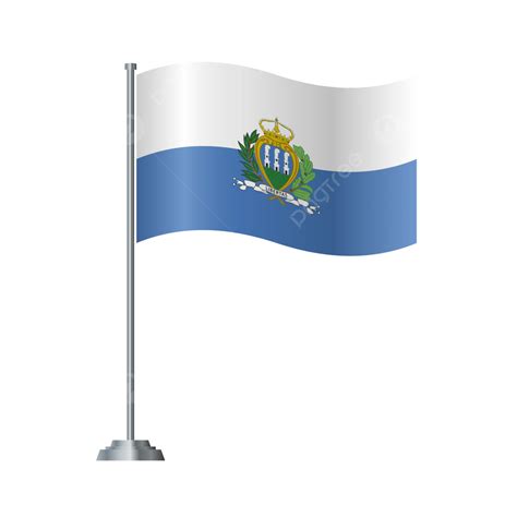 San Marino Flag, San Marino, Flag, Country PNG and Vector with ...