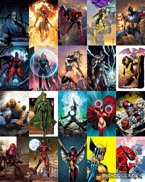 Who are your top 20, 10, or 5 marvel characters? (and why if you want) Mine: : r/Marvel