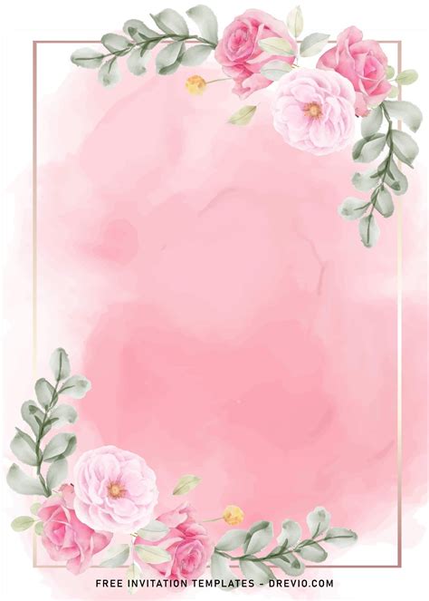 8+ Blush Pink Watercolor Wedding Invitation Templates | Download Hundreds FREE PRINTABLE ...