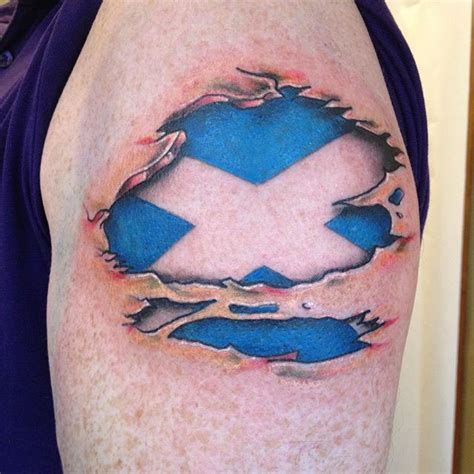 Scotland Flag Tattoo - Best Tattoo Ideas Gallery