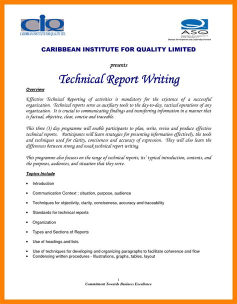 Technical Report Writing - 5+ Examples, Format, Word, pages, Pdf