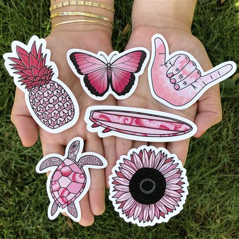 Pink Aesthetic Sticker 23 Pack LARGE 3" x 3" – Big Moods