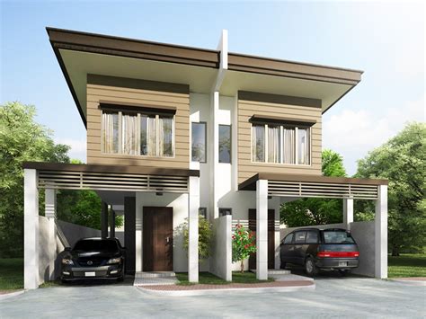 Duplex House plans Series PHP-2014006 - Pinoy House Plans