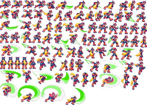 Clip Art Megaman Battle Network Sprites Megaman Zero Sprite Sheet Hd | sexiezpix Web Porn