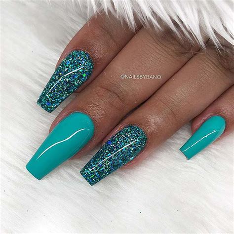 Teal Nail Designs - 21 Teal Nail Designs We Can T Wait To Try Stayglam : Teal is an amazing ...