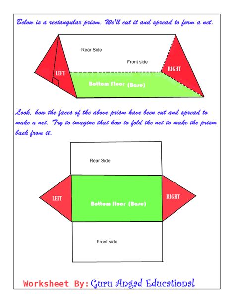 Net Of A Right Angled Triangular Prism