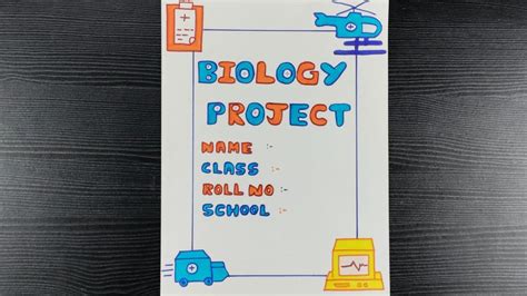 Front Page Design For Biology Project // Cover Page Design For Biology Project // Border Design ...